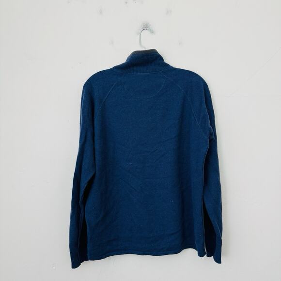 The North Face Blue 1/4 Zip Pullover Sweater Men’s Size M - Picture 6 of 7